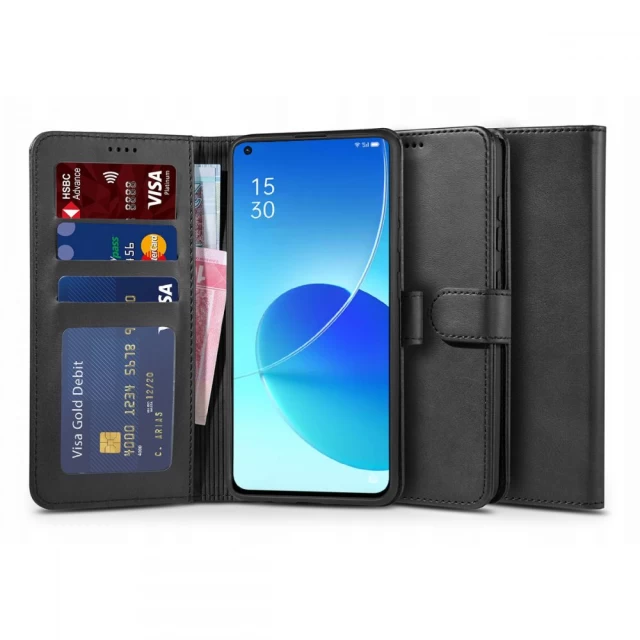 Чохол Tech-Protect Wallet для Oppo Reno 6 5G Black (9589046919015)