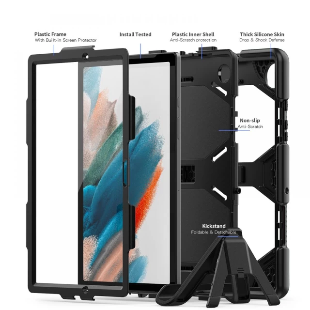 Чохол Tech-Protect Survive для Samsung Galaxy Tab A8 10.5 X200 | X205 Black (9589046919558)