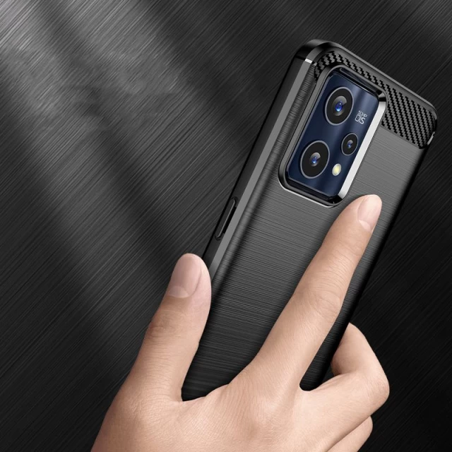 Чохол Tech-Protect TpuCarbon для Realme 9 Pro/OnePlus Nord CE 2 Lite 5G Black (9589046920462)