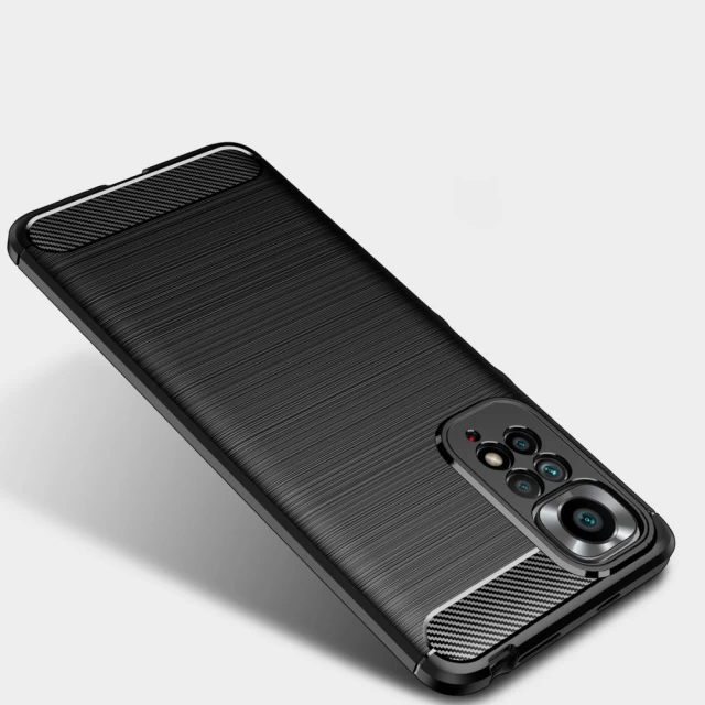 Чехол Tech-Protect TpuCarbon для Xiaomi Redmi Note 11/11S Black (9589046920479)