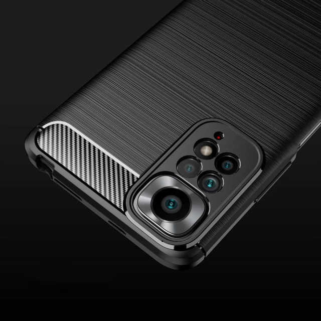 Чехол Tech-Protect TpuCarbon для Xiaomi Redmi Note 11/11S Black (9589046920479)