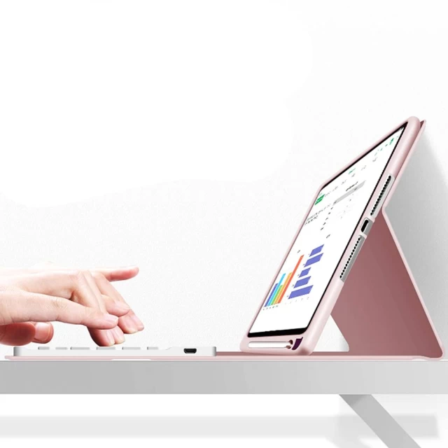 Чохол-клавіатура Tech-Protect Smart Case Pen and Keyboard для iPad 9 | 8 | 7 10.2 2021 | 2020 | 2019 Pink (THP950PNK)