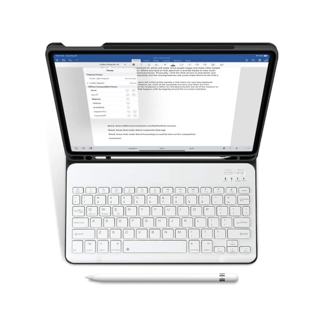 Чехол-клавиатура Tech-Protect Smart Case Pen and Keyboard для iPad 9 | 8 | 7 10.2 2021 | 2020 | 2019 Black (THP949BLK)
