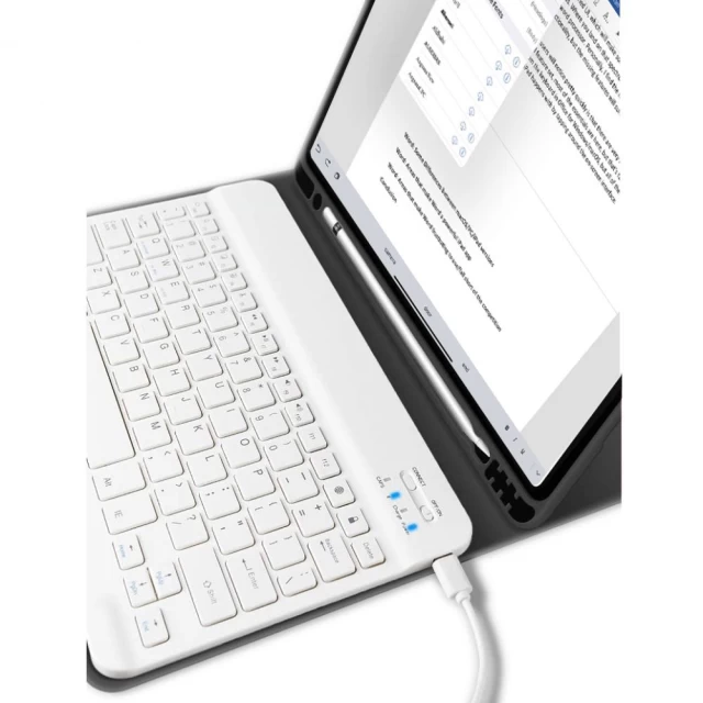 Чохол-клавіатура Tech-Protect Smart Case Pen and Keyboard для iPad 9 | 8 | 7 10.2 2021 | 2020 | 2019 Black (THP949BLK)