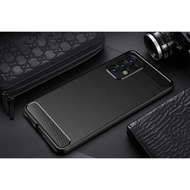 Чохол Tech-Protect TpuCarbon для Samsung Galaxy A33 5G Black (9589046921186)