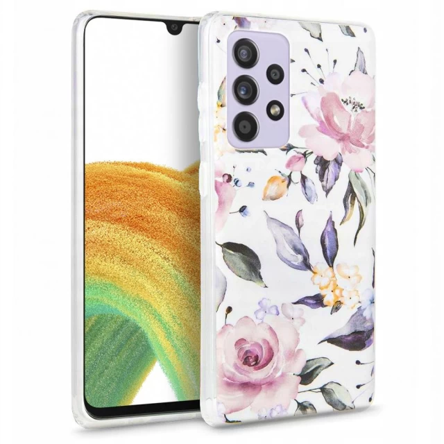 Чохол Tech-Protect Floral для Samsung Galaxy A33 5G White (9589046921254)