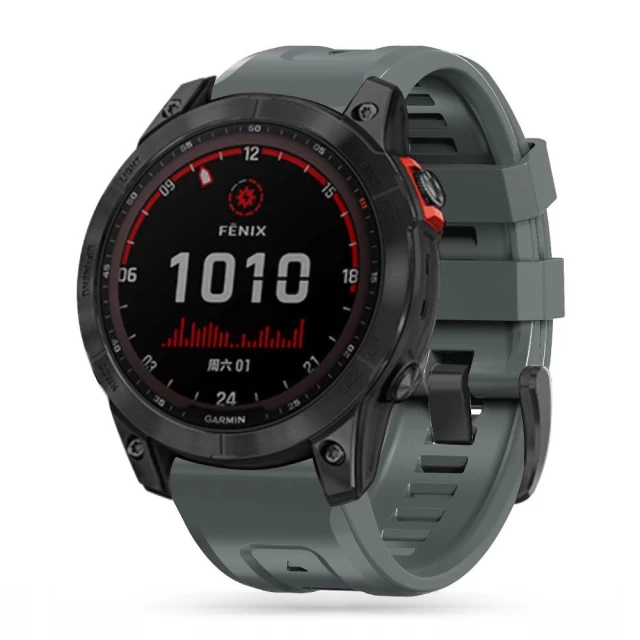 Ремешок Tech-Protect Icon Band для Garmin Fenix 5 | 6 | 6 Pro | 7 Steel Grey (9589046921520)