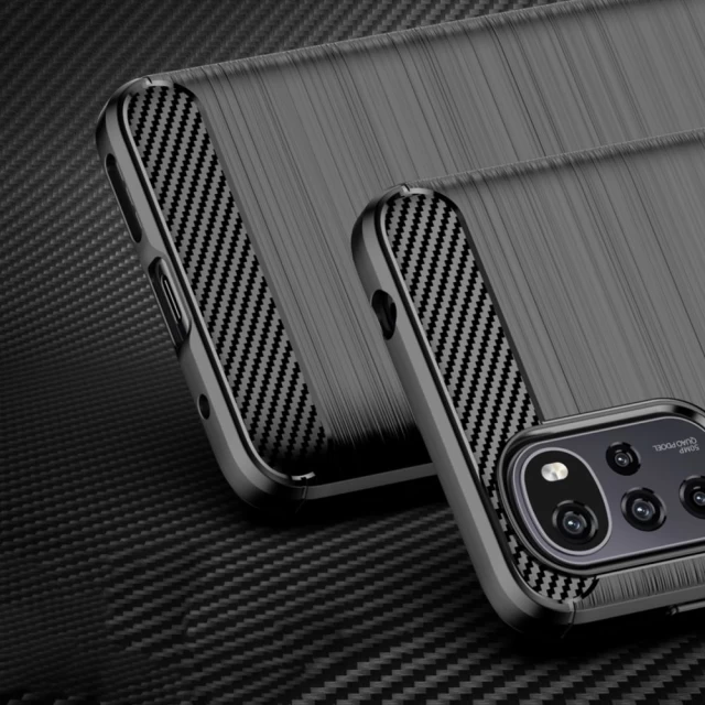Чехол Tech-Protect TpuCarbon для Motorola Moto G22 Black (9589046921889)