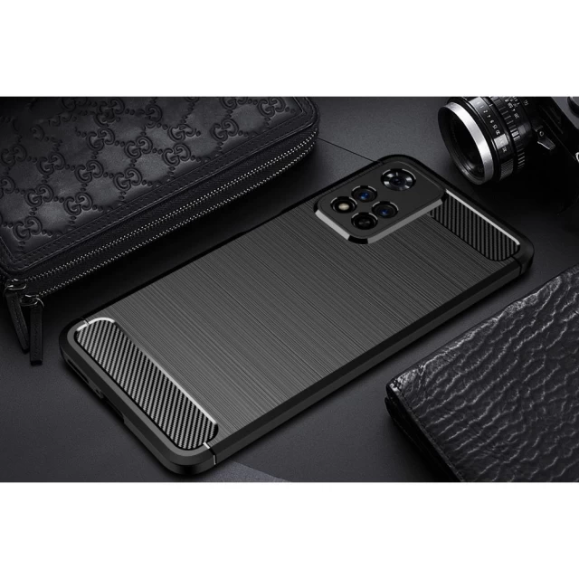 Чохол Tech-Protect TPUCarbon для Xiaomi Redmi Note 11 Pro Plus 5G Black (9589046921933)