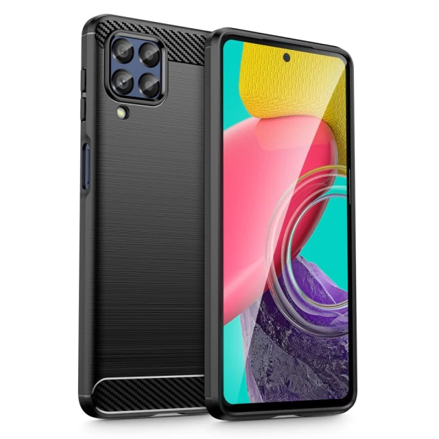 Чохол Tech-Protect TpuCarbon для Samsung Galaxy M53 5G Black (9589046922084)