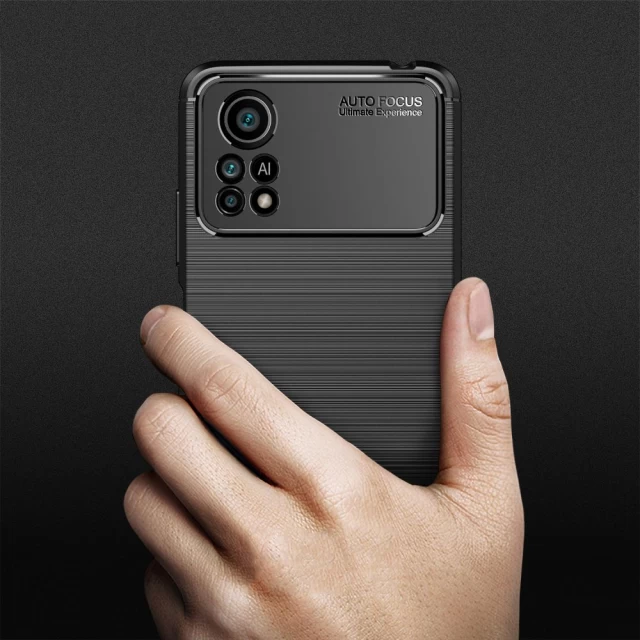 Чохол Tech-Protect TpuCarbon для Xiaomi Poco X4 Pro 5G Black (9589046922152)