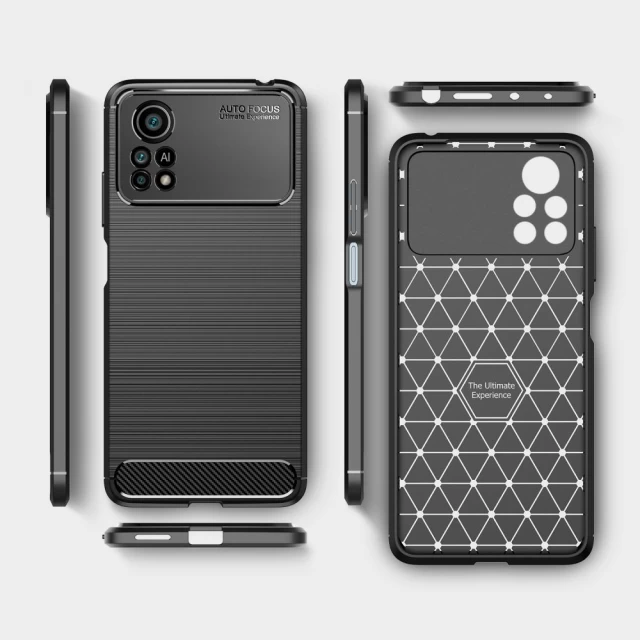 Чохол Tech-Protect TpuCarbon для Xiaomi Poco X4 Pro 5G Black (9589046922152)