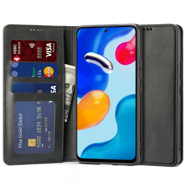 Чехол Tech-Protect Wallet Magnet для Xiaomi Redmi Note 11/11S Black (9589046922398)
