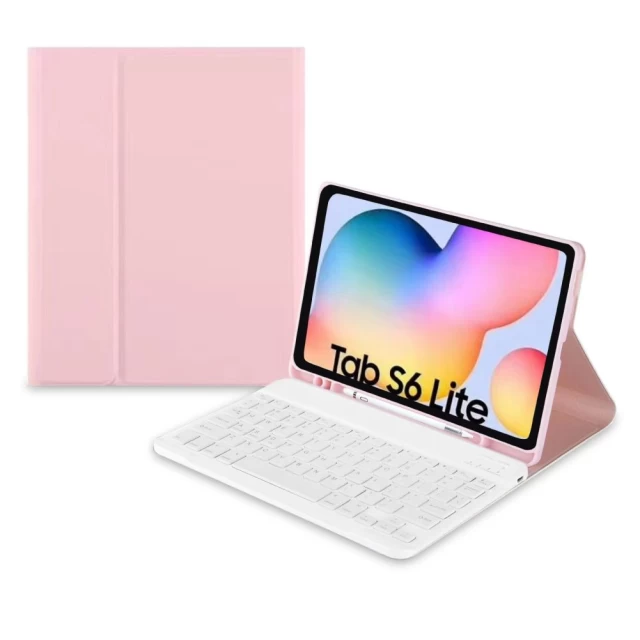 Чехол-клавиатура Tech-Protect Smart Case Pen and Keyboard для Samsung Galaxy Tab S6 Lite 10.4 2020/2022 Pink (9589046922947)
