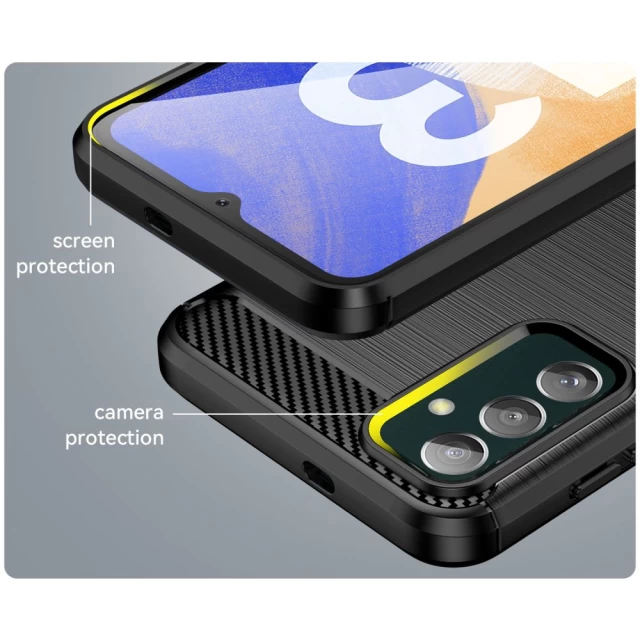 Чохол Tech-Protect TpuCarbon для Samsung Galaxy M13 Black (9589046923746)
