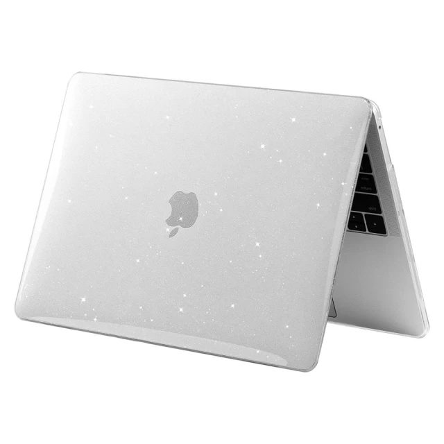 Чехол Tech-Protect Smartshell для MacBook Air M2 13.6 (2022) Glitter Clear (9589046924095)