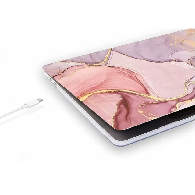 Чохол Tech-Protect Smartshell для MacBook Air M2 13.6 (2022) Marble (9589046924101)