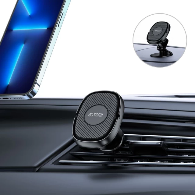 Автотримач Tech-Protect N40 Magnetic Dashboard Vent Car Mount Black (9589046925825)
