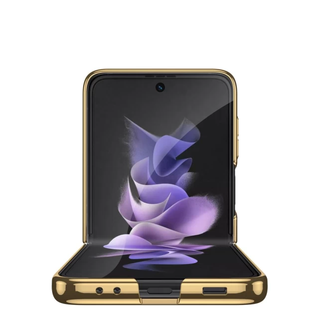 Чехол Tech-Protect Mood Ring для Samsung Galaxy Flip4 (F721) Black/Gold (9589046926631)
