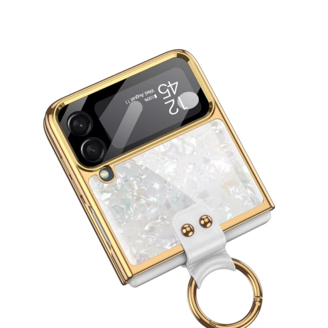 Чохол Tech-Protect Mood Ring для Samsung Galaxy Flip4 (F721) Black/Gold (9589046926631)