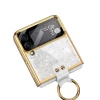 Чехол Tech-Protect Mood Ring для Samsung Galaxy Flip4 (F721) White/Gold (9589046926648)
