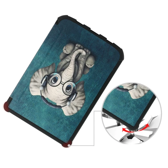 Чехол Tech-Protect Smart Case для PocketBook Color | Touch Lux 4 | 5 | HD 3 Happy Elephant (9589046926662)