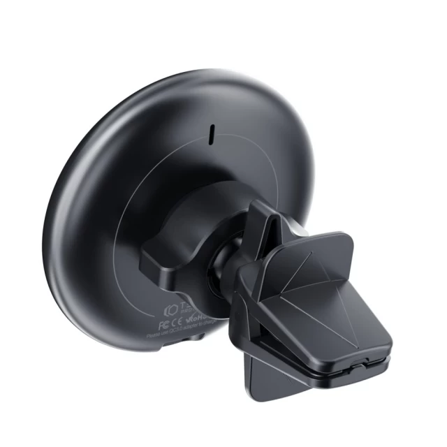 Автотримач з функцією бездротової зарядки Tech-Protect A2 Vent Car Mount Wireless Charger 15W Black with MagSafe (9589046926730)