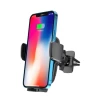 Автодержатель с функцией беспроводной зарядки Tech-Protect X05 Vent Car Mount Wireless Charger 15W Black (9589046926754)