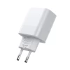Мережевий зарядний пристрій Tech-Protect QC 30W USB-C | USB-A White (9589046926792)