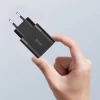 Сетевое зарядное устройство Tech-Protect QC 30W USB-C | USB-A Black (9589046926808)