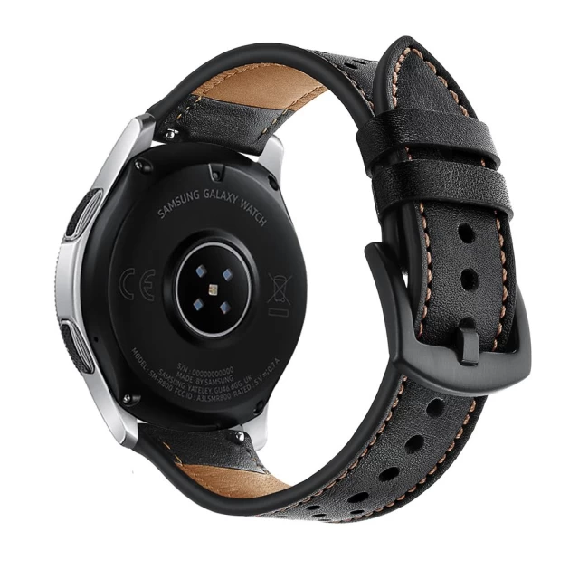 Ремешок Tech-Protect Leather для Samsung Galaxy Watch 46 mm Black (99123321)