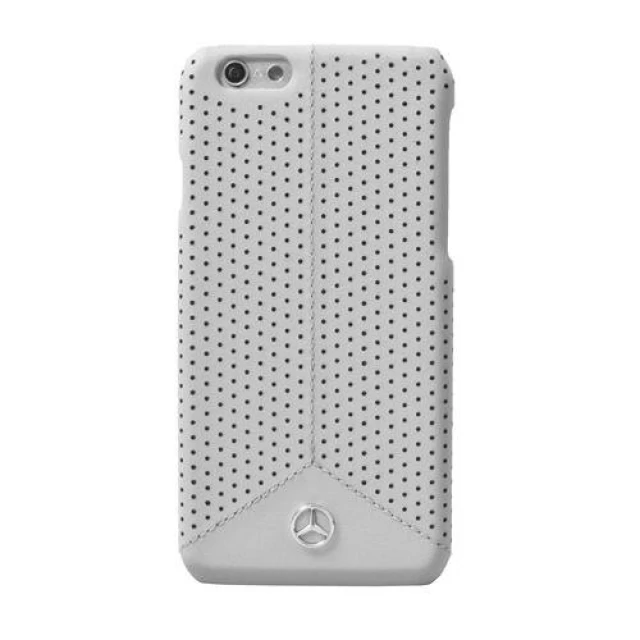 Чехол Mercedes для iPhone 6 | 6S Perforated Leather Hard Cover Grey (MEHCP6PEGR)