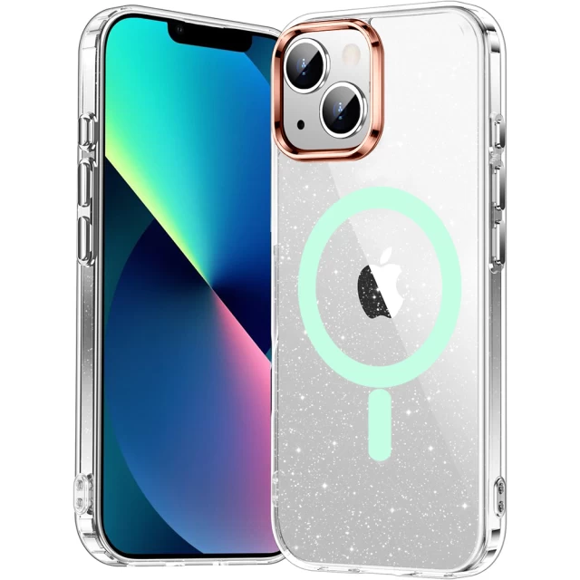 Чохол Proove Cuprum Case для iPhone 14 | 13 Mint with Magnetic Ring (6901122609635)