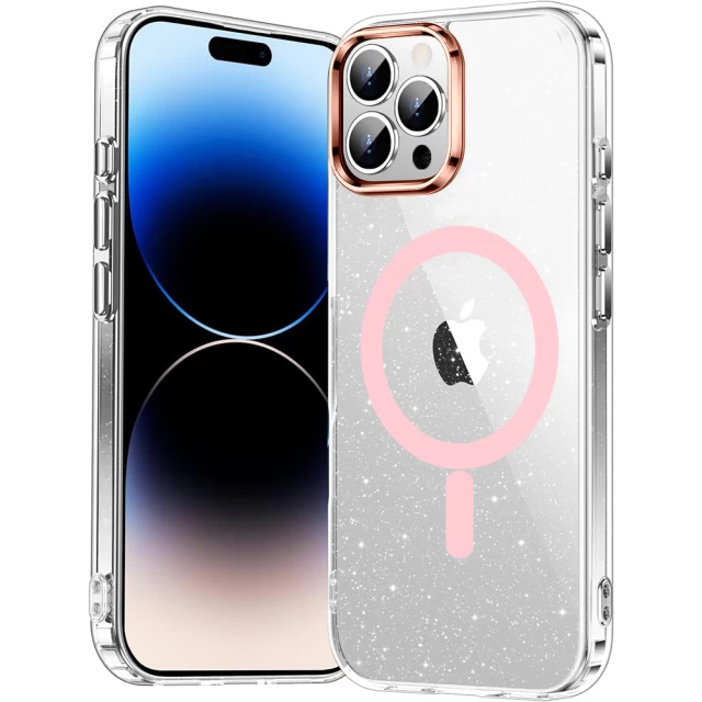 Чохол Proove Cuprum Case для iPhone 14 Pro Max Pink with Magnetic Ring (6901127649476)