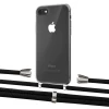 Чехол Upex Crossbody Protection Case для iPhone SE 2020 | 8 | 7 Crystal with Aide Black and Casquette Silver (UP101001)