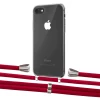 Чохол Upex Crossbody Protection Case для iPhone SE 2020 | 8 | 7 Crystal with Aide Red and Casquette Silver (UP101002)