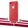 Чехол Upex Crossbody Protection Case для iPhone SE 2020 | 8 | 7 Crystal with Aide Red and Casquette Silver (UP101002)