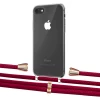 Чехол Upex Crossbody Protection Case для iPhone SE 2020 | 8 | 7 Crystal with Aide Chili Pepper and Casquette Gold (UP101048)