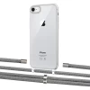 Чехол Upex Crossbody Protection Case для iPhone SE 2020 | 8 | 7 Crystal with Aide Gray and Cap Silver (UP101082)