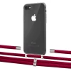 Чехол Upex Crossbody Protection Case для iPhone SE 2020 | 8 | 7 Crystal with Aide Chili Pepper and Cap Silver (UP101083)