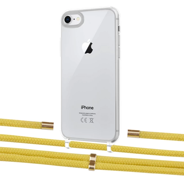 Чохол Upex Crossbody Protection Case для iPhone SE 2020 | 8 | 7 Crystal with Aide Corn and Cap Gold (UP101109)