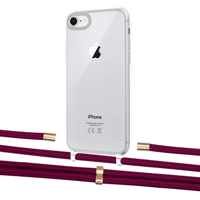 Чехол Upex Crossbody Protection Case для iPhone SE 2020 | 8 | 7 Crystal with Aide Byzantine and Cap Gold (UP101110)