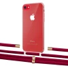 Чехол Upex Crossbody Protection Case для iPhone SE 2020 | 8 | 7 Crystal with Aide Chili Pepper and Cap Gold (UP101118)