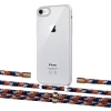 Чехол Upex Crossbody Protection Case для iPhone SE 2020 | 8 | 7 Crystal with Aide Orange Azure and Cap Gold (UP101130)