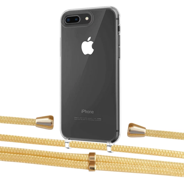 Чохол Upex Crossbody Protection Case для iPhone 8 Plus | 7 Plus Crystal with Aide Banana and Casquette Gold (UP101333)