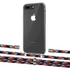 Чехол Upex Crossbody Protection Case для iPhone 8 Plus | 7 Plus Crystal with Aide Orange Azure and Cap Silver (UP101375)