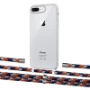 Чехол Upex Crossbody Protection Case для iPhone 8 Plus | 7 Plus Crystal with Aide Orange Azure and Cap Silver (UP101375)