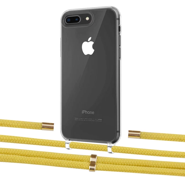 Чехол Upex Crossbody Protection Case для iPhone 8 Plus | 7 Plus Crystal with Aide Corn and Cap Gold (UP101389)