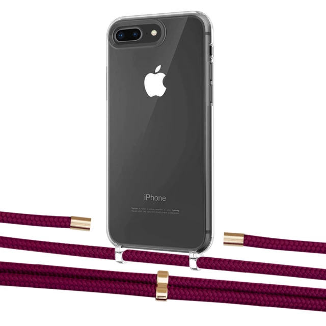 Чохол Upex Crossbody Protection Case для iPhone 8 Plus | 7 Plus Crystal with Aide Byzantine and Cap Gold (UP101390)