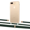 Чехол Upex Crossbody Protection Case для iPhone 8 Plus | 7 Plus Crystal with Aide Cyprus Green and Cap Gold (UP101394)